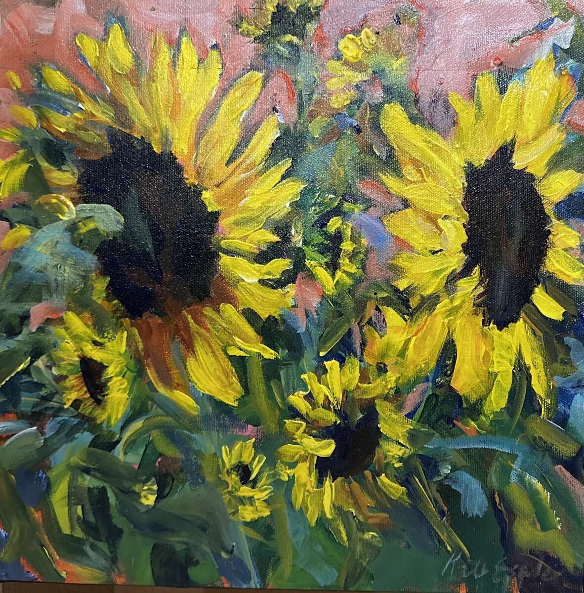 Sunset Sunflowers
